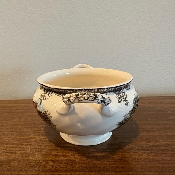 Johnson Bros Friendly Village Stoneware Open Sugar Bowl The Lily Pond England - Picture 3 of 7